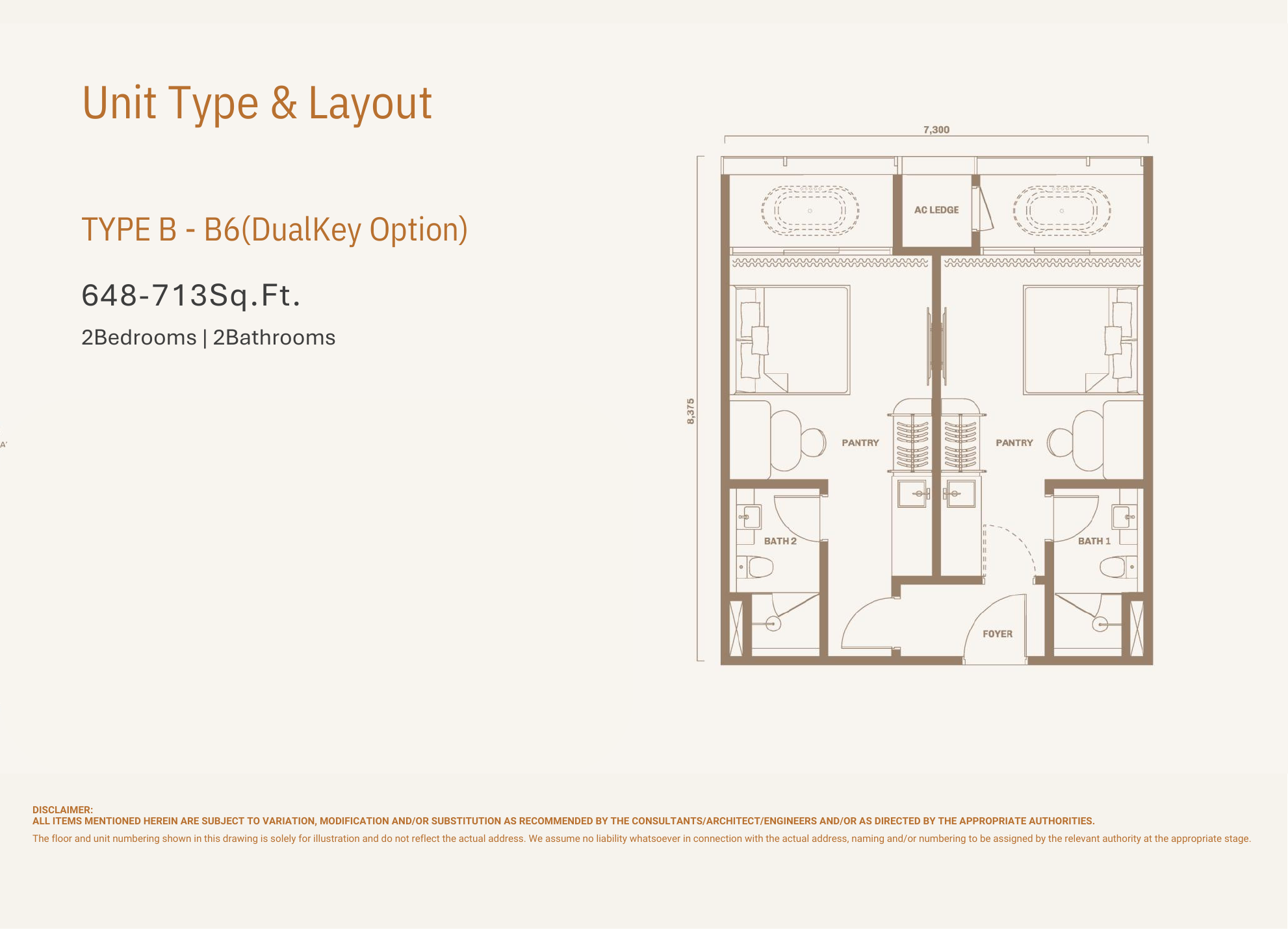 Divine KLCC Type B floor plan