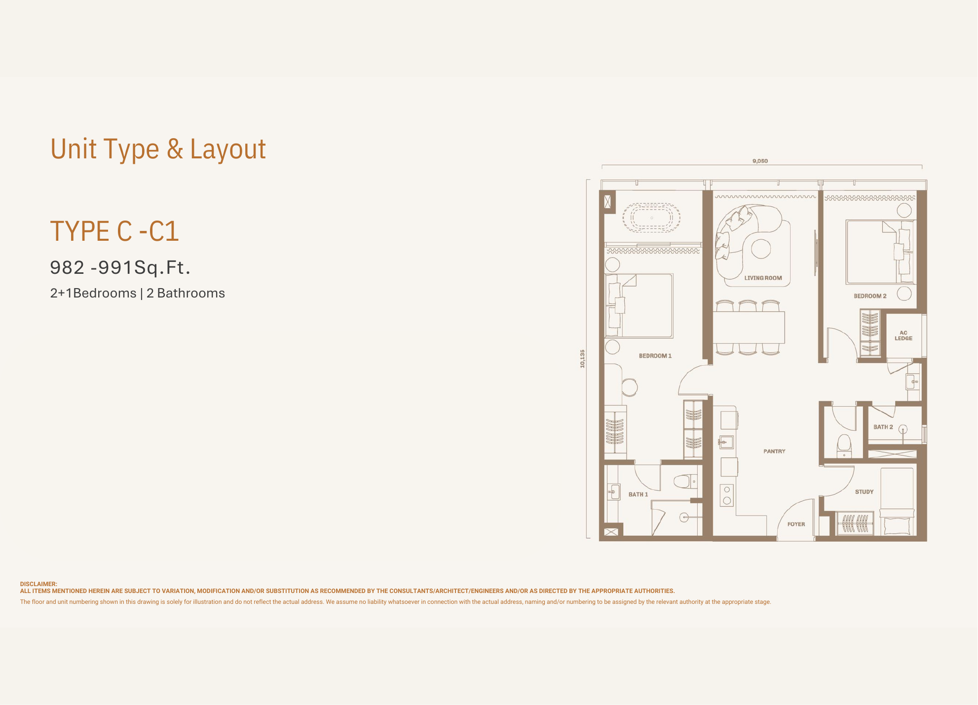 Divine KLCC Type C floor plan