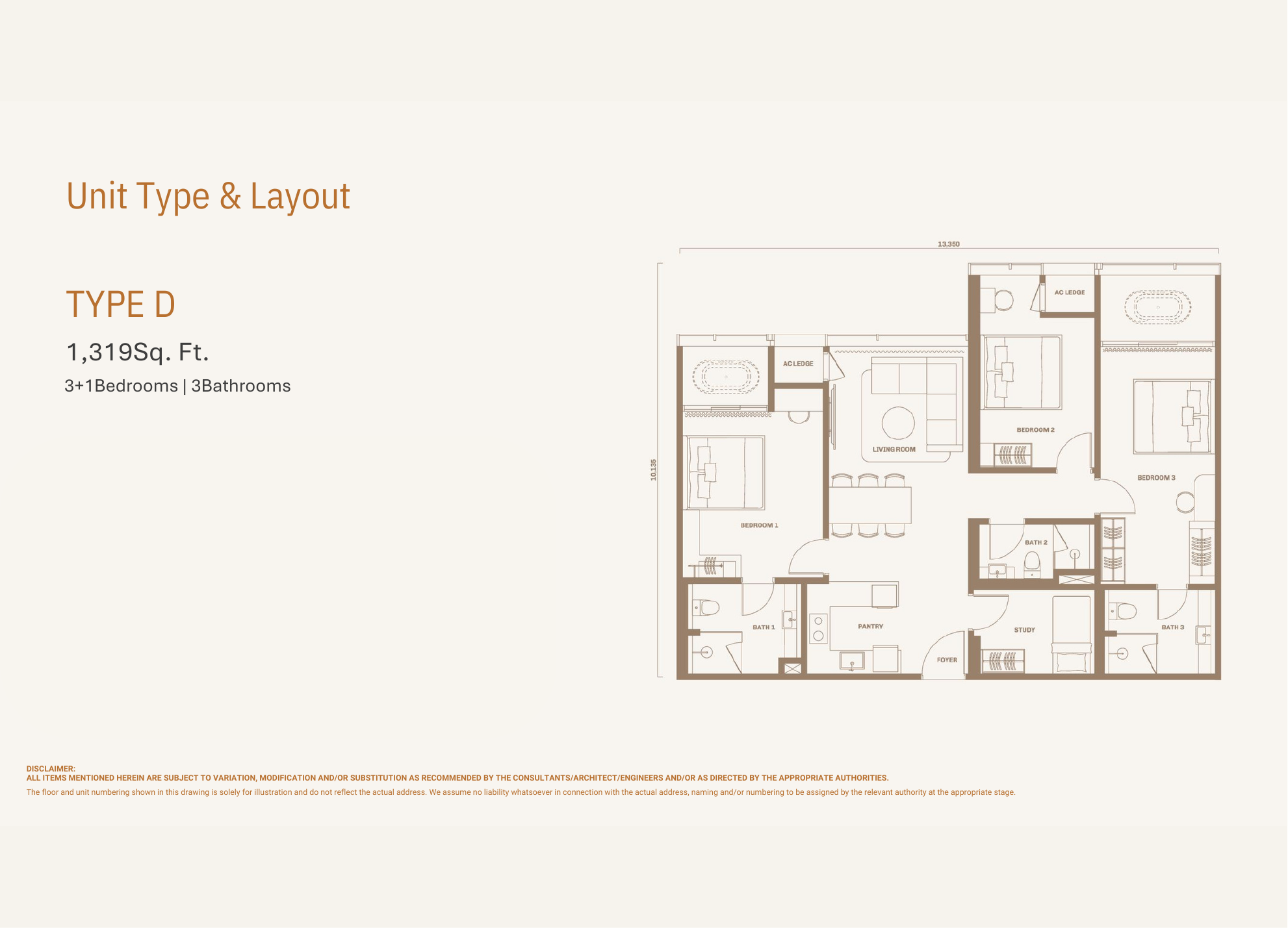 Divine KLCC Type D floor plan